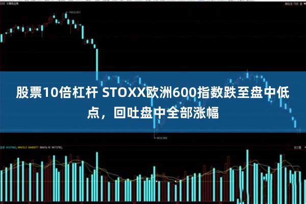 股票10倍杠杆 STOXX欧洲600指数跌至盘中低点，回吐盘中全部涨幅